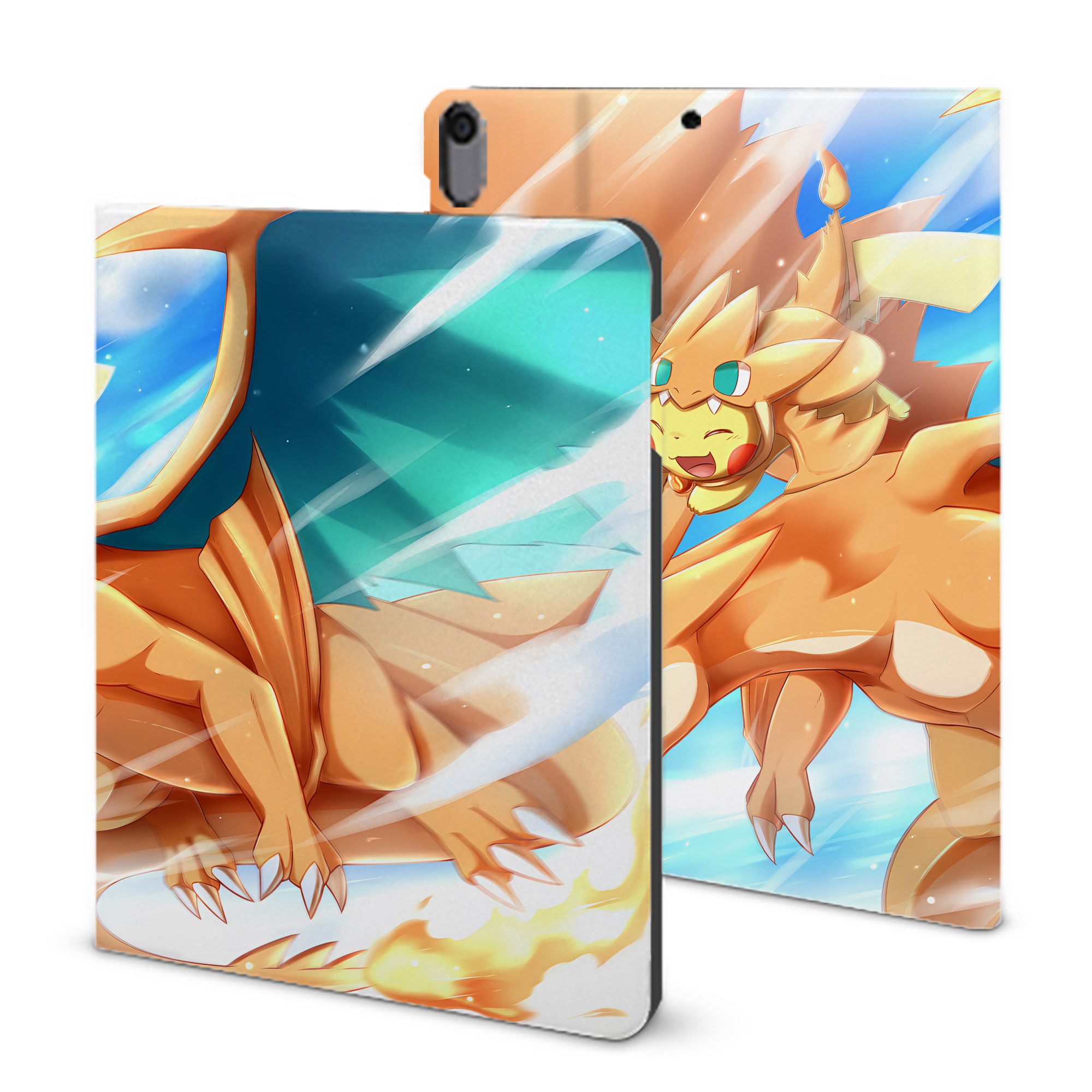（画像用） ポケットモンスター Pokémon IPad ケース ブック型 PUレザー TPU 耐衝撃 軽量 薄型 ペン収納なし 全面保護 IPad 各モデル対応